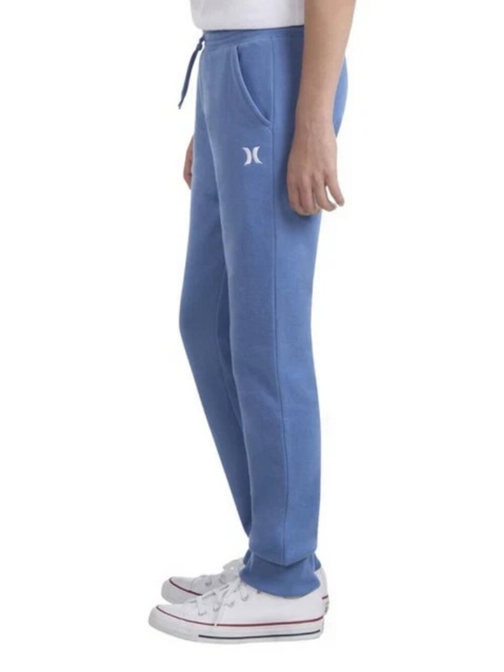 Hurley Boys Size Large 14/16 Blue Fleece Jogger Pant Sweatpants NWT
